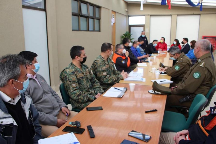 Comité provincial de emergencia se congregó para coordinar plan de acción frente a una catástrofe natural en la zona.