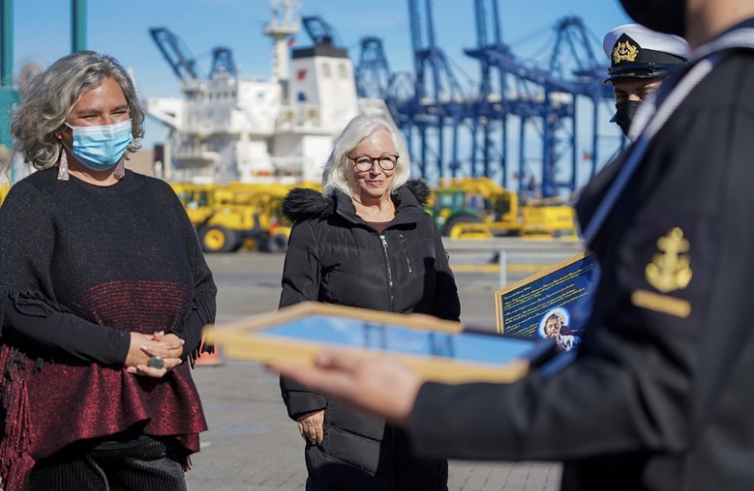 Delegada participó de la ceremonia por los 204 años de vida de la Marina Mercante