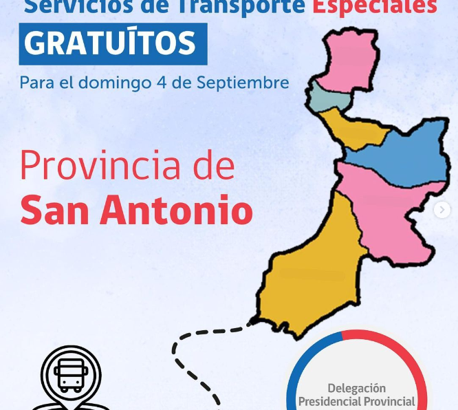 Servicios de transporte especiales para domingo de elecciones