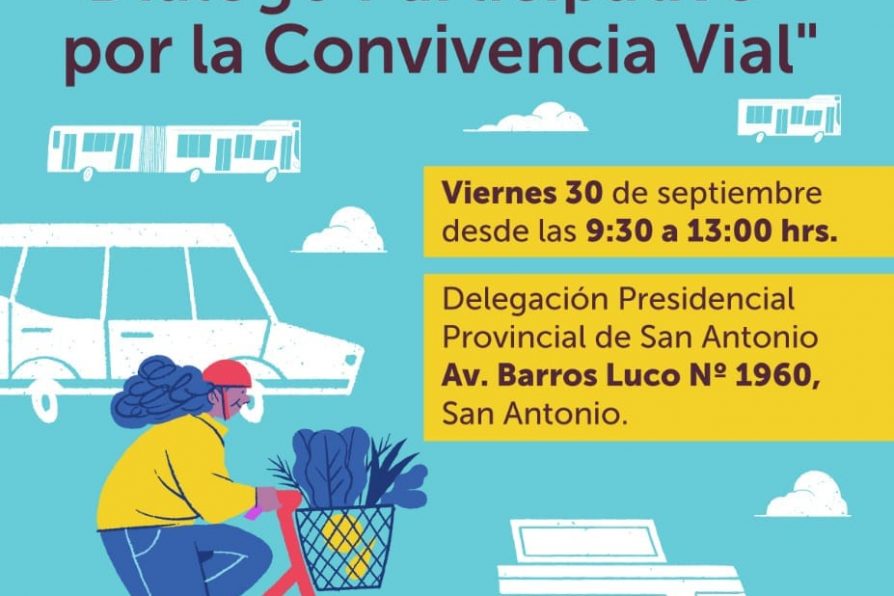 Autoridades y comunidades darán el vamos a diálogo participativo sobre Convivencia Vial