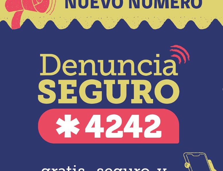 <strong>Denuncia Seguro tiene un nuevo número *4242 para entregar información en forma anónima, segura y gratuita</strong>